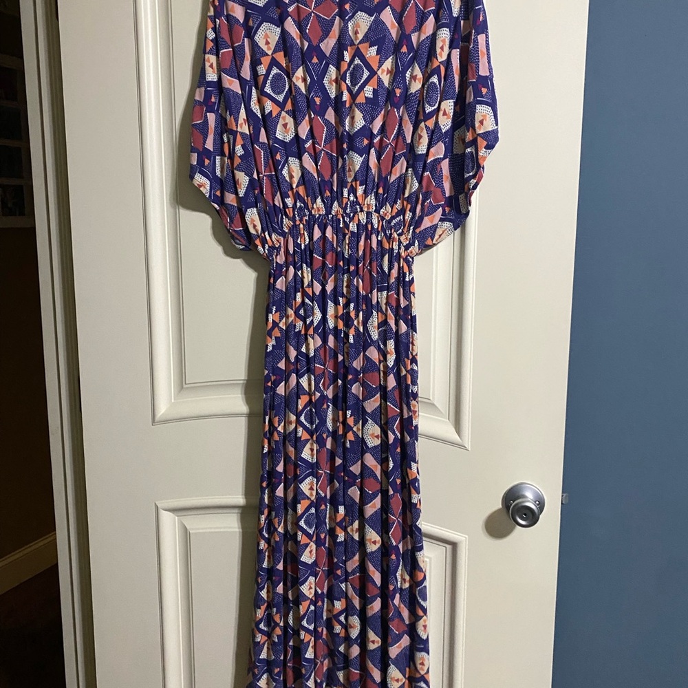 World Market Boho Maxigeometric Patterned Maxi Dr… - image 5